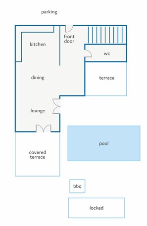 Floor plan - Villa Kolombera by Villa Plus (Kolumbera)