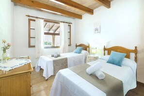 3 多间卧室、WiFi、床单