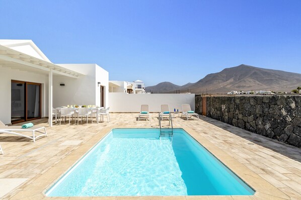 A heated pool