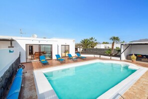 Piscine extérieure, piscine chauffée