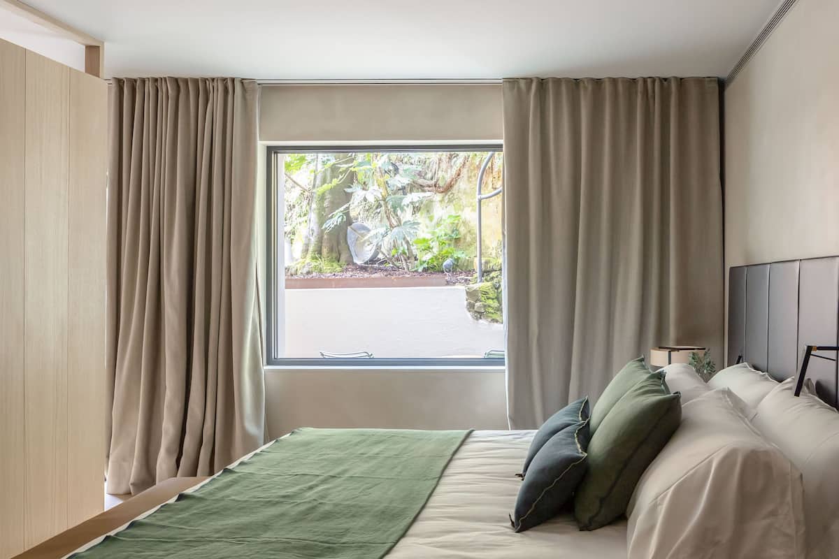 Premium Double Room, Garden Area | Desk, laptop workspace, bed sheets
