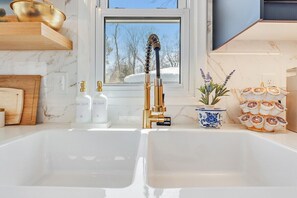 Hair dryer, towels - "Garden Getaway" by Gleason Lake by Roxy Rentals (Minneapolis)