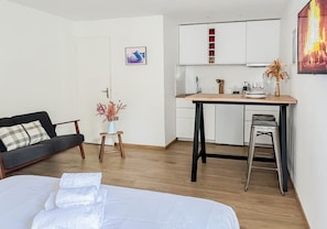 Free WiFi, bed sheets - Moco studio vue sur le canal (Annecy)