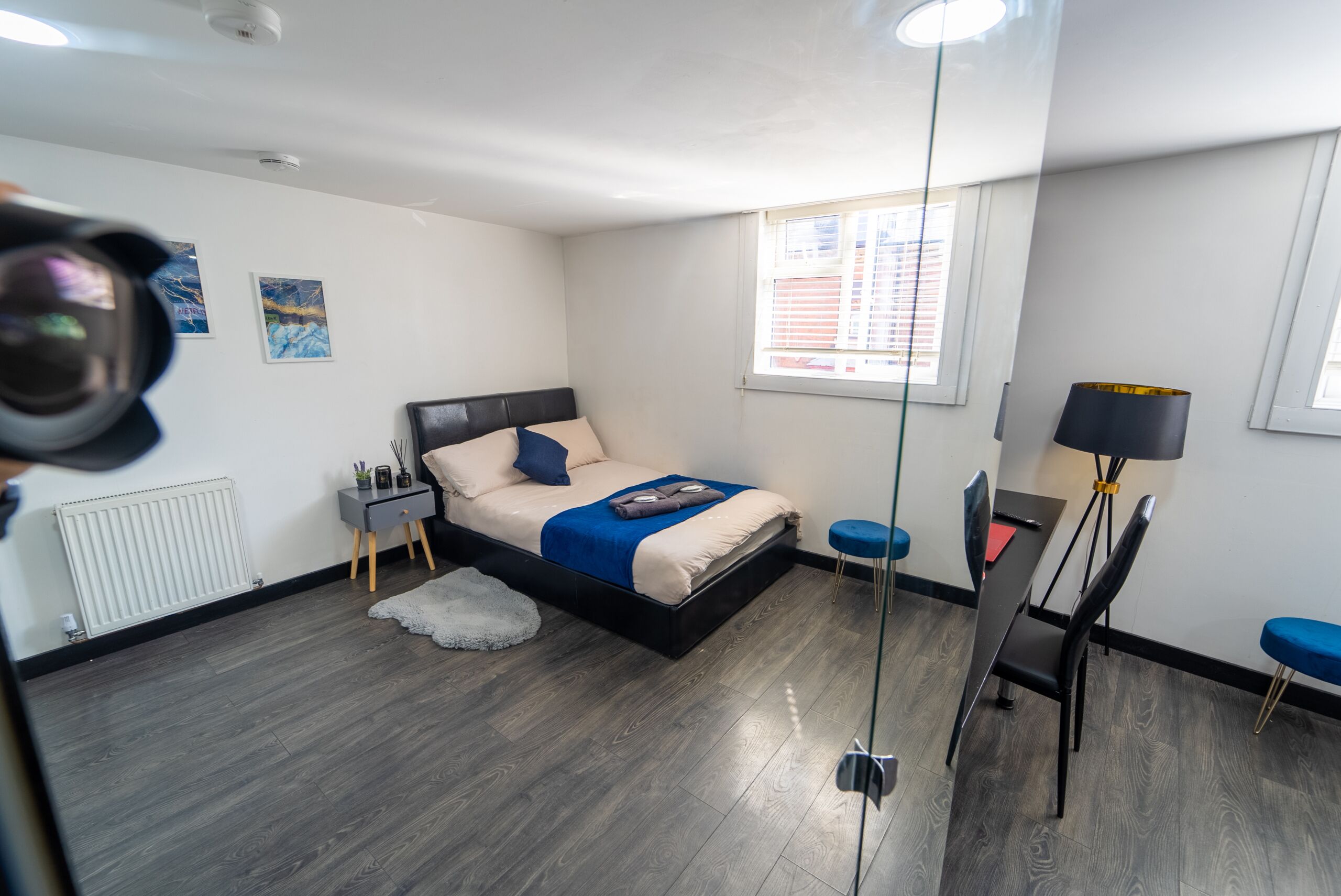 Large studio for short term stays near city!