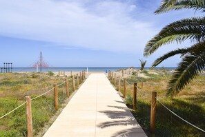 Accommodatie ligt op het strand