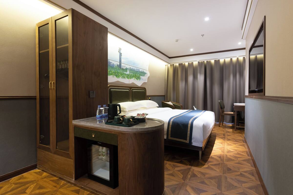 Premier tweepersoonskamer, 1 queensize bed, niet-roken | 1 slaapkamer, geluiddichte muren, gratis wifi