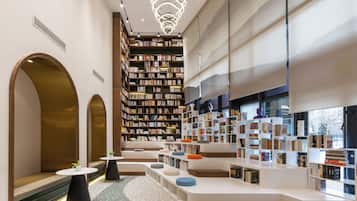 Sittområde i lobbyn