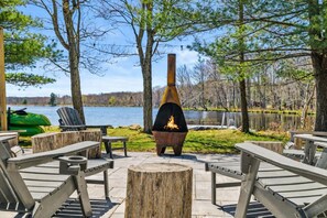 Property grounds - Lakefront | Dock | Hot Tub | Fire Pit | Game Rm (Pocono Summit)