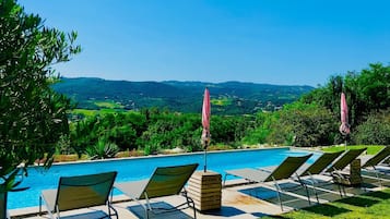 Piscine extérieure, piscine chauffée