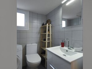 Shower, hair dryer