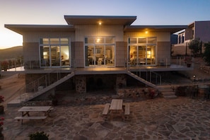 Front of property – evening/night