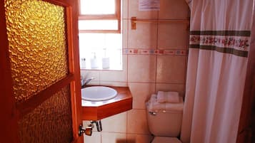 Standard Room, Multiple Beds, Garden Area | Bathroom | Combined shower/bathtub, hair dryer, towels, soap