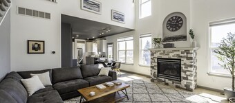 Golden Home on the Hill near Red Rocks