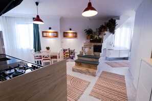 Elite-Apartment, 1 Schlafzimmer, Küche, Stadtblick | Eigene Küche