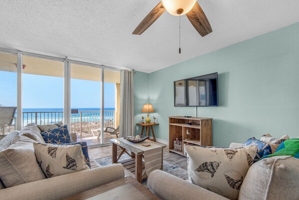TV - Fort Walton Beach/Destin Beachfront 2-Bedroom, 2-Bathroom 3rd Floor Corner Condo (Fort Walton Beach)