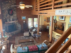 Living area - East Bay Lake House - Secluded and Rustic (Traverse City)
