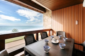 Outdoor dining - Carnac - 4-room apartment -85m²-Sea view-WIFI (CARNAC)