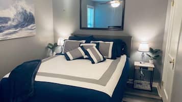 2 bedrooms, desk, iron/ironing board, free WiFi