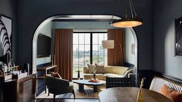 Penthouse (The Penthouse Suite) | Living area | 43-inch Smart TV with digital channels, TV, streaming services