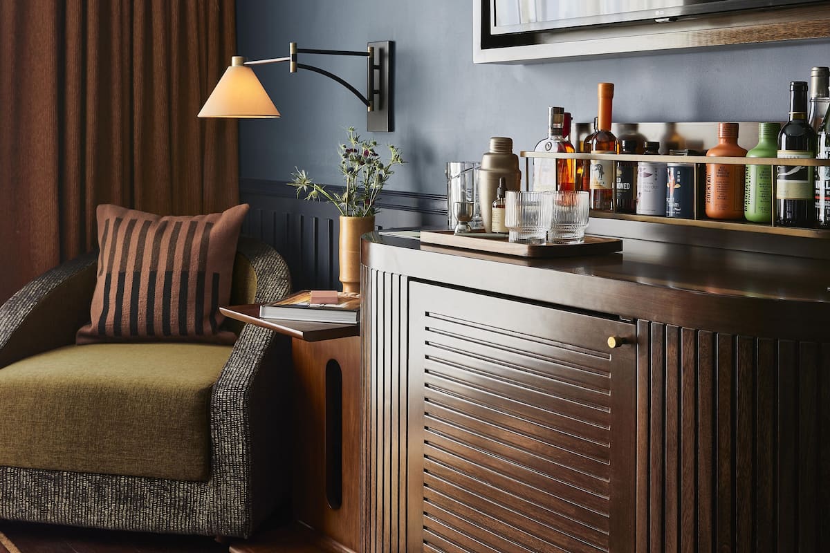 Premium bedding, down comforters, pillowtop beds, minibar