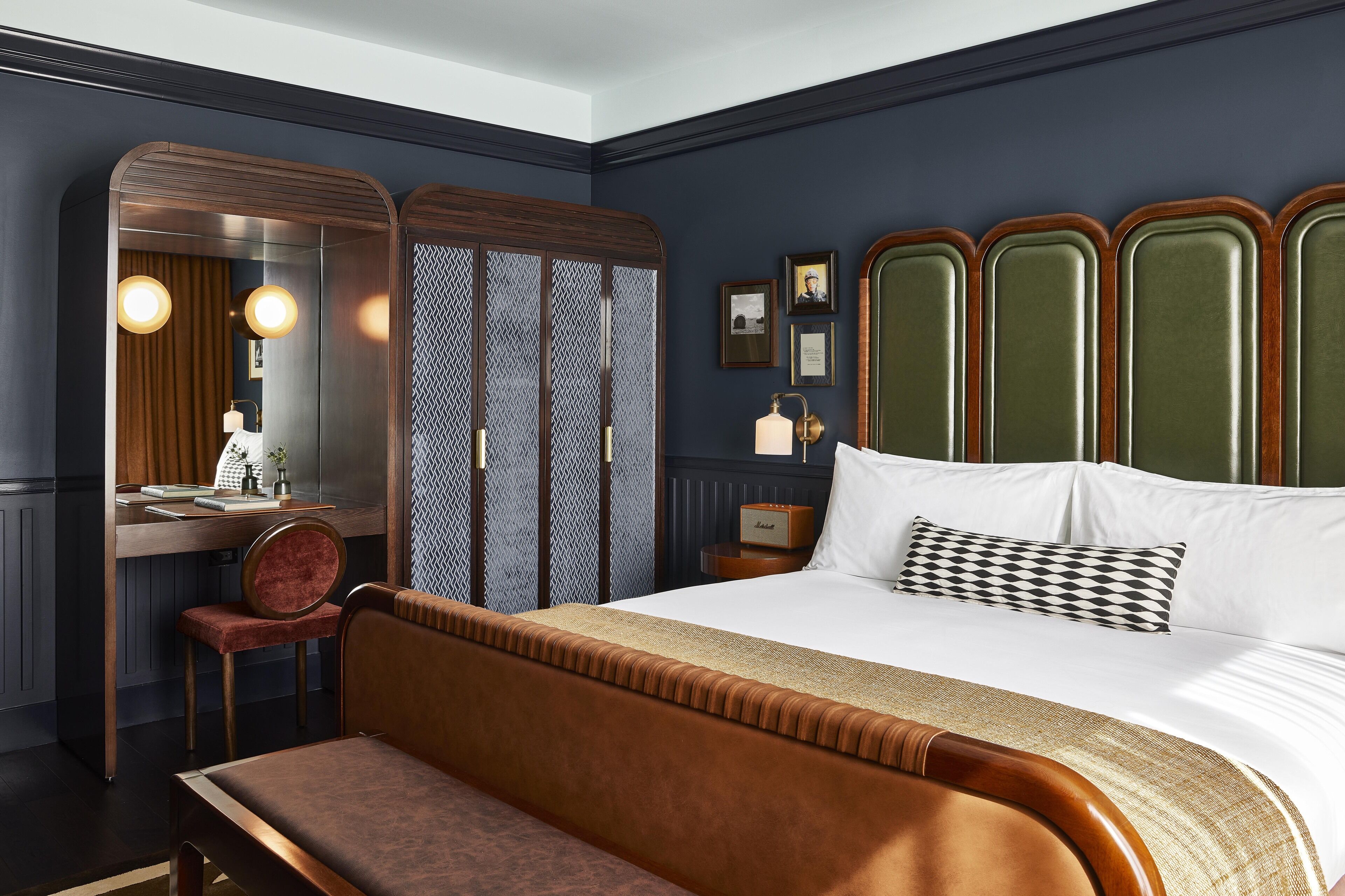 Premium bedding, down comforters, pillowtop beds, minibar