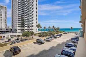 Enjoy stunning ocean views from the comfort of your balcony.