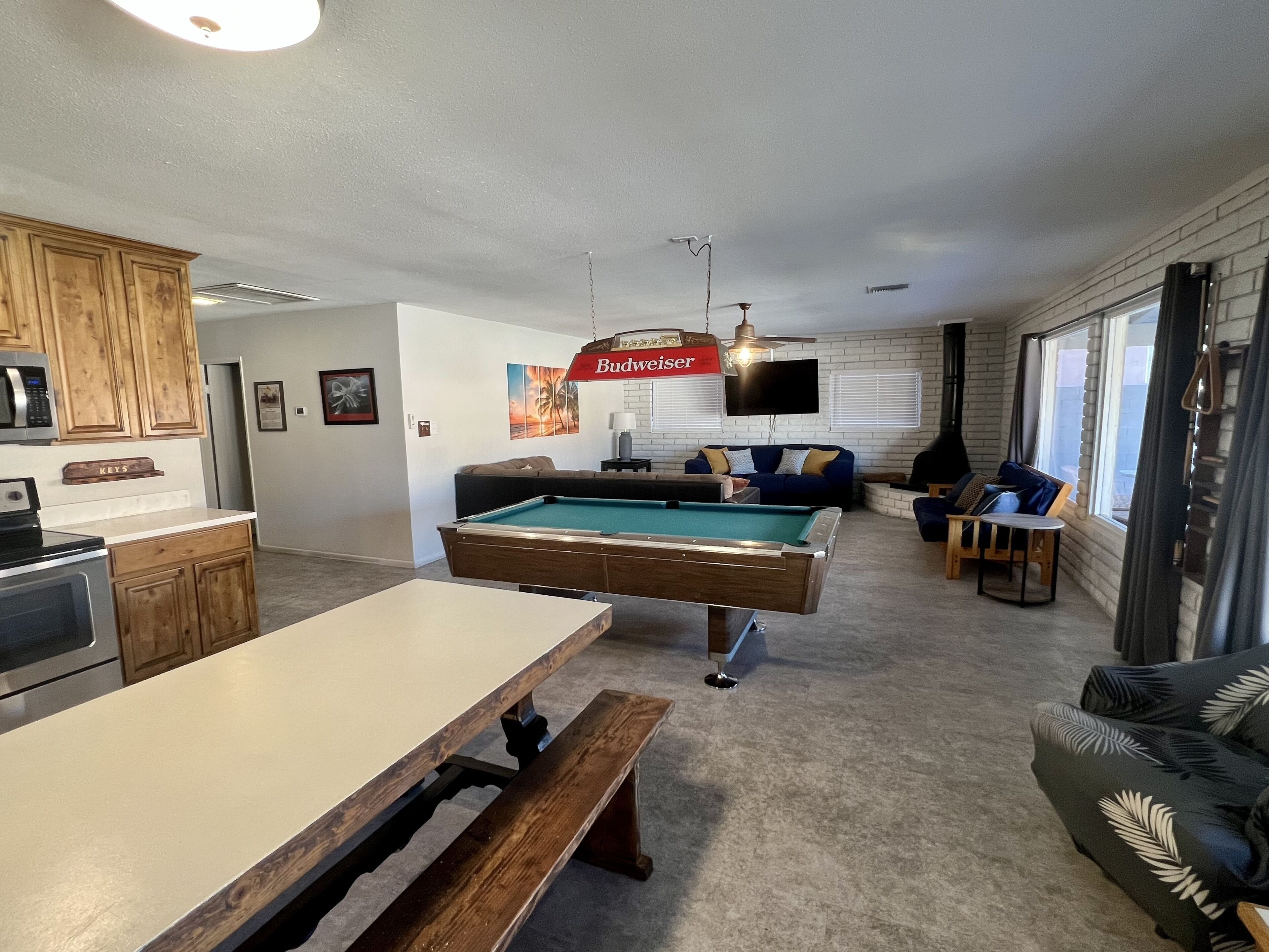 Parker Keys Waterfront Home with 50’ private dock, pool table and BBQ