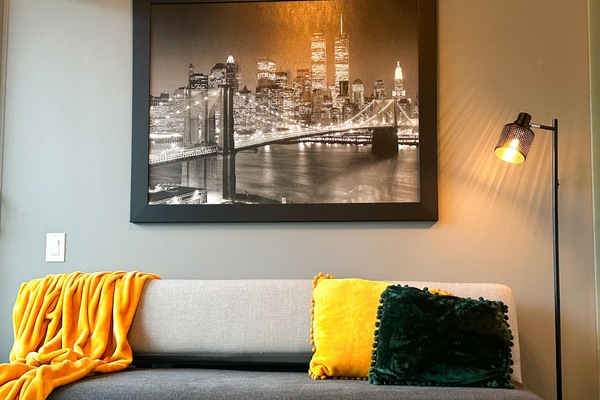 Enjoy our tastefully decorated living room