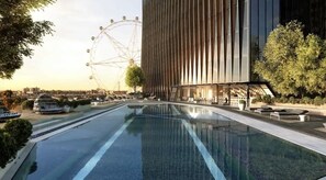 A heated pool