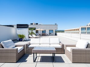 Terrace/patio - Penthouse with private solarium and pool sea views (L'Ametlla de Mar)