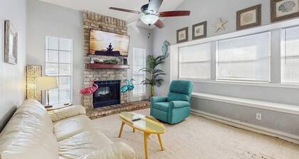 Well-appointed home with a pool, children's items, fireplace, washer/dryer, & AC