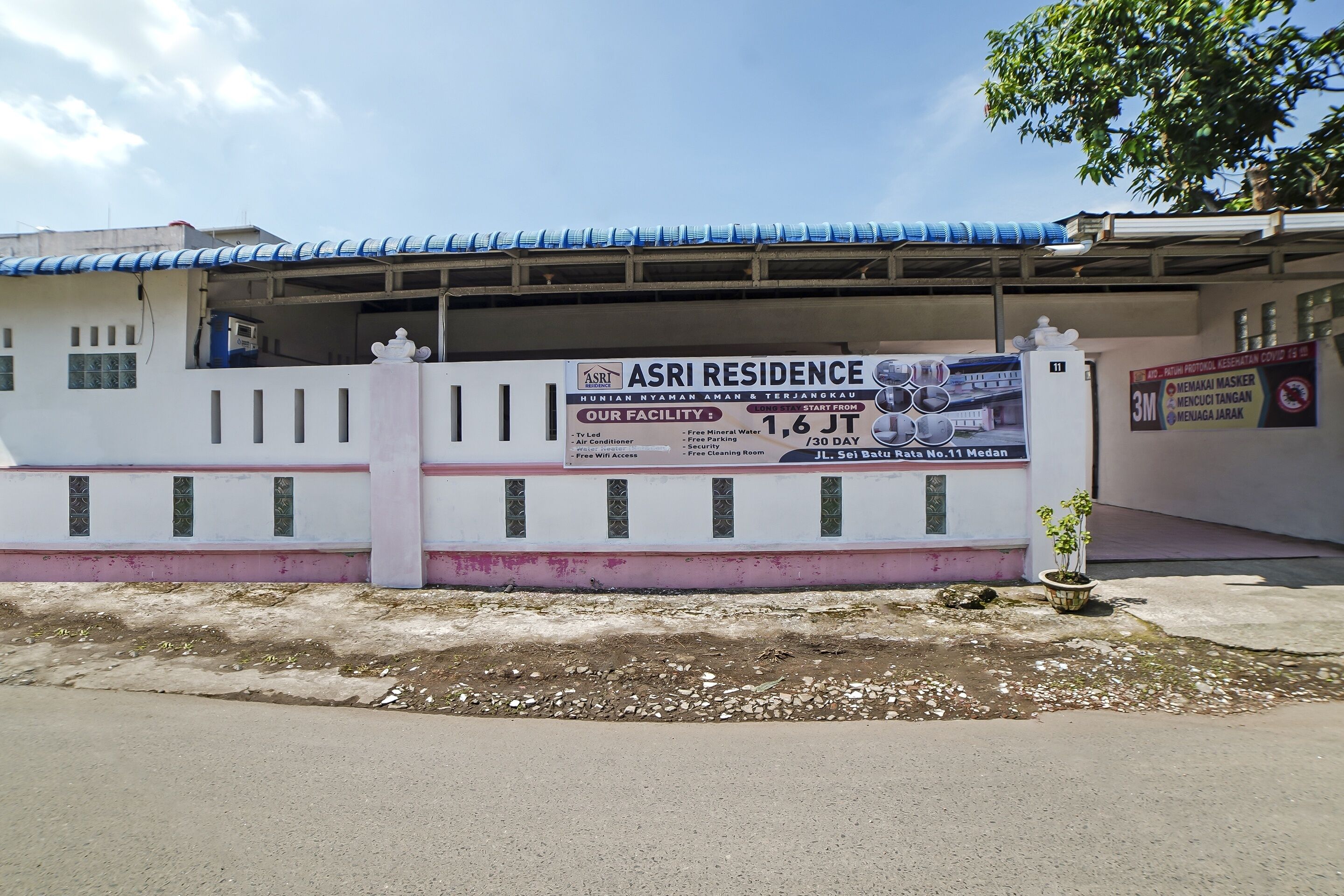 Facciata della struttura