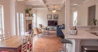 Come enjoy our peaceful house oasis that features a backyard patio with a pool!