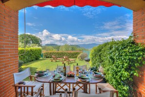 Family House, Multiple Bedrooms, 2 Bathrooms (Miralago Lake View & Private Garden) | Outdoor dining - Miralago Lake View & Private Garden (Ispra)