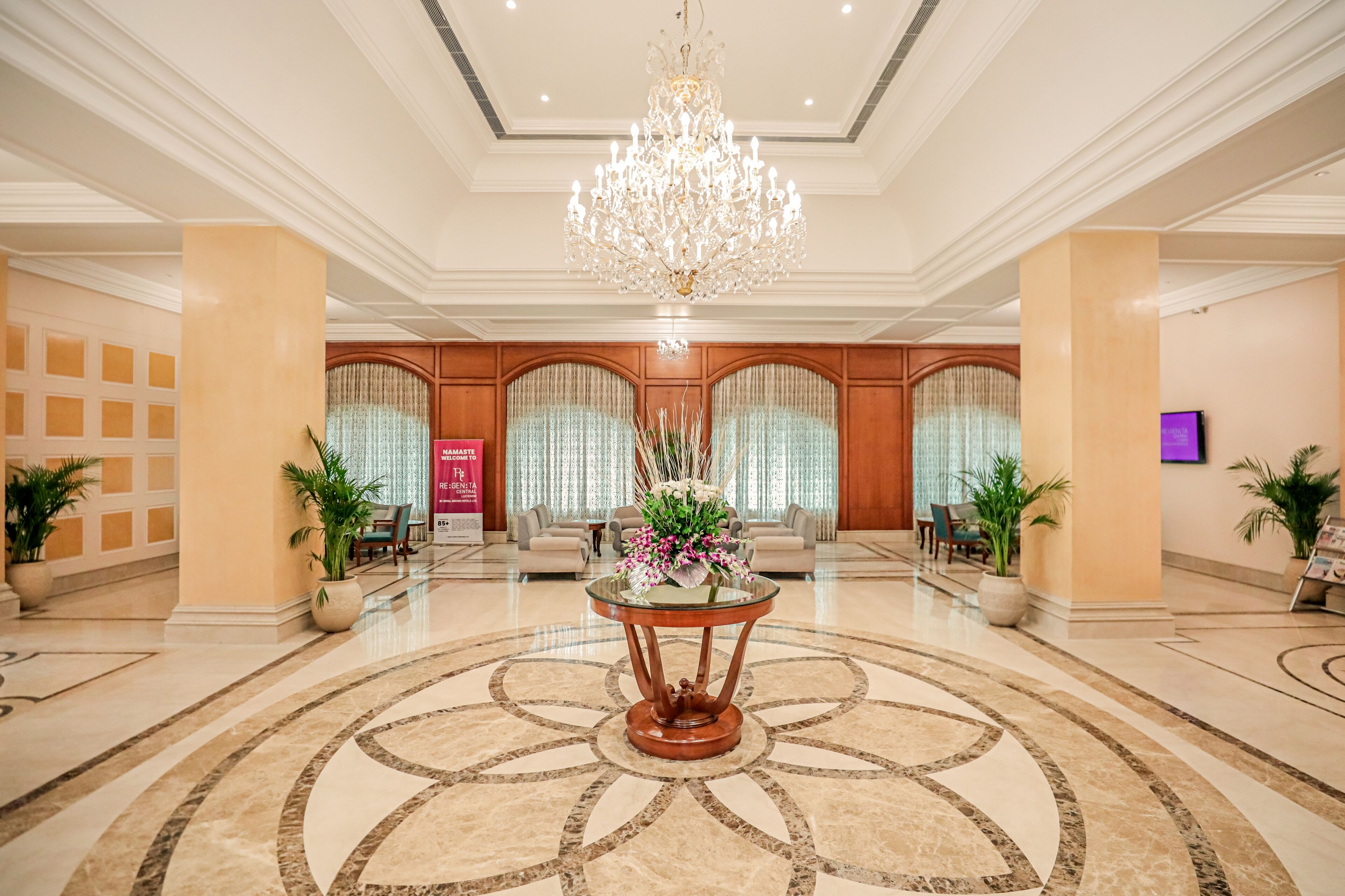 Sitteområde i lobbyen