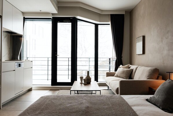 1 室のベッドルーム、WiFi (無料)、ベッドシーツ