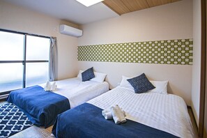 3 bedrooms, desk, free WiFi - 10 Guests 6Min to Station - Fu Yuen Court / Osaka Ōsaka (Osaka)
