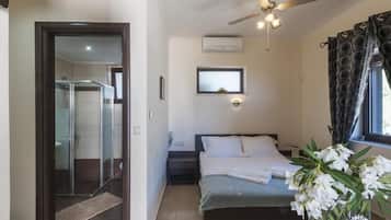 1 bedroom, premium bedding, memory-foam beds, soundproofing