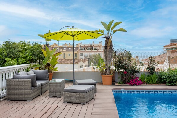 A heated pool
