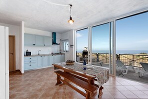 Dining - Holiday Home 'La Cuadra de Juan' with Sea View, Private Terrace and Wi-Fi (Frontera)
