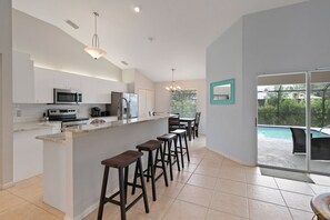 Fridge, microwave, oven, dishwasher - Hop..skip and jump the the beach from this spacious Vacation Home (Marco Island)