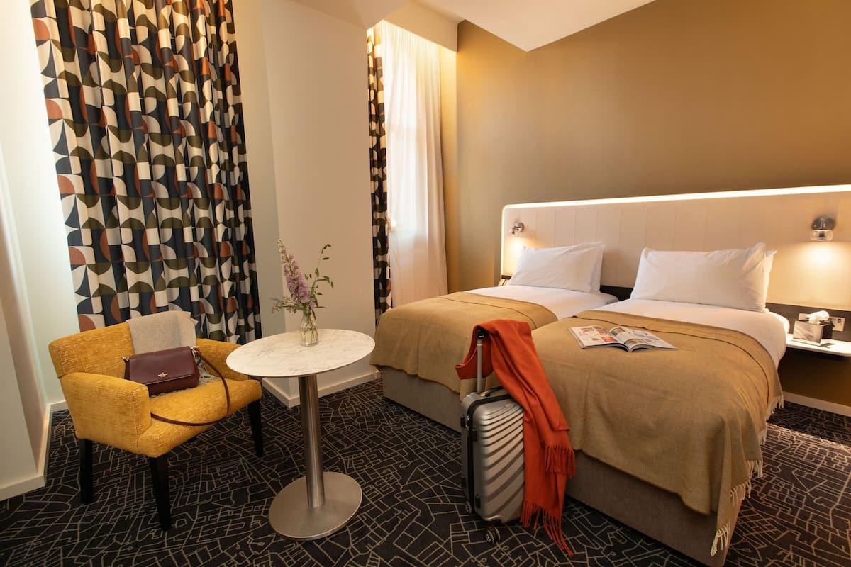 Classic Twin Room | Cadar kapas Mesir, peralatan tempat tidur premium