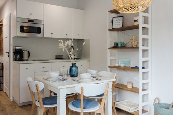 Apartamento (37A with roof terrace) | Cozinha privada | Geladeira, cooktop, chaleira elétrica