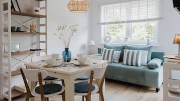 Apartment (37A with roof terrace) | Living area | Flat-screen TV, Netflix, streaming services