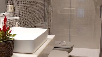 Shower, towels