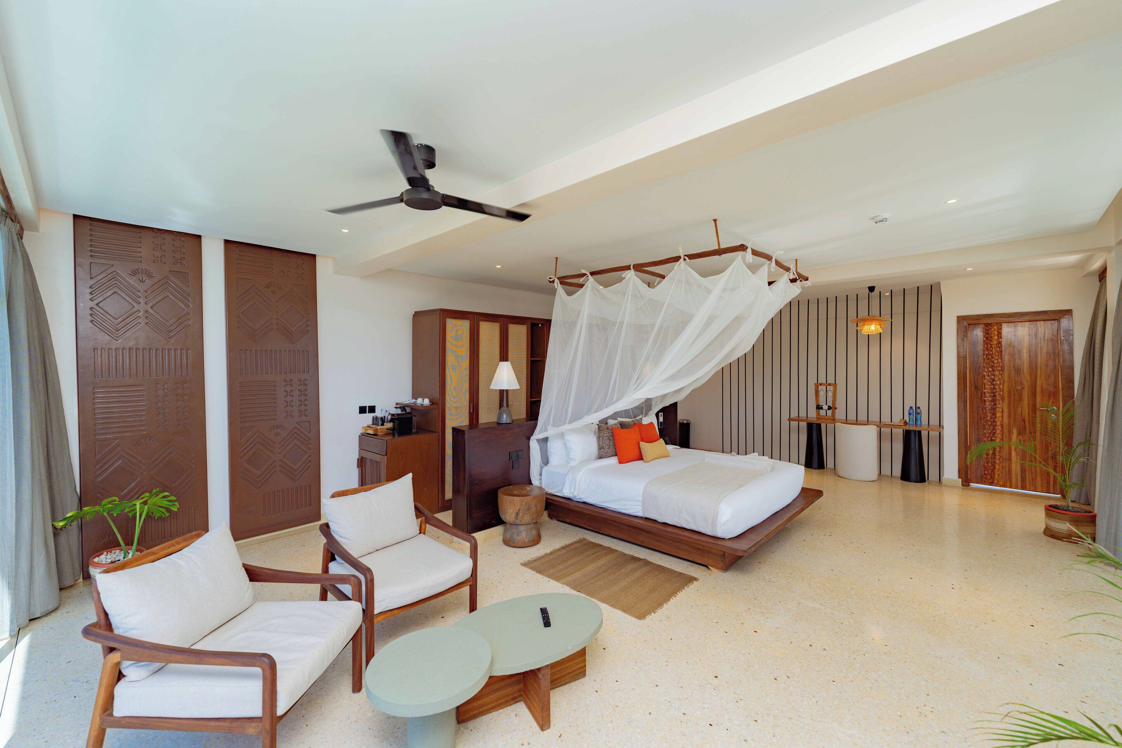 Presidential Villa | 高級寝具、ミニバー、セーフティボックス (室内)、デスク