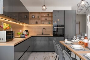 Fridge, microwave, oven, stovetop - Villa Barbara (Juršici)