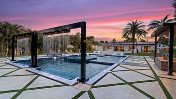 A heated pool