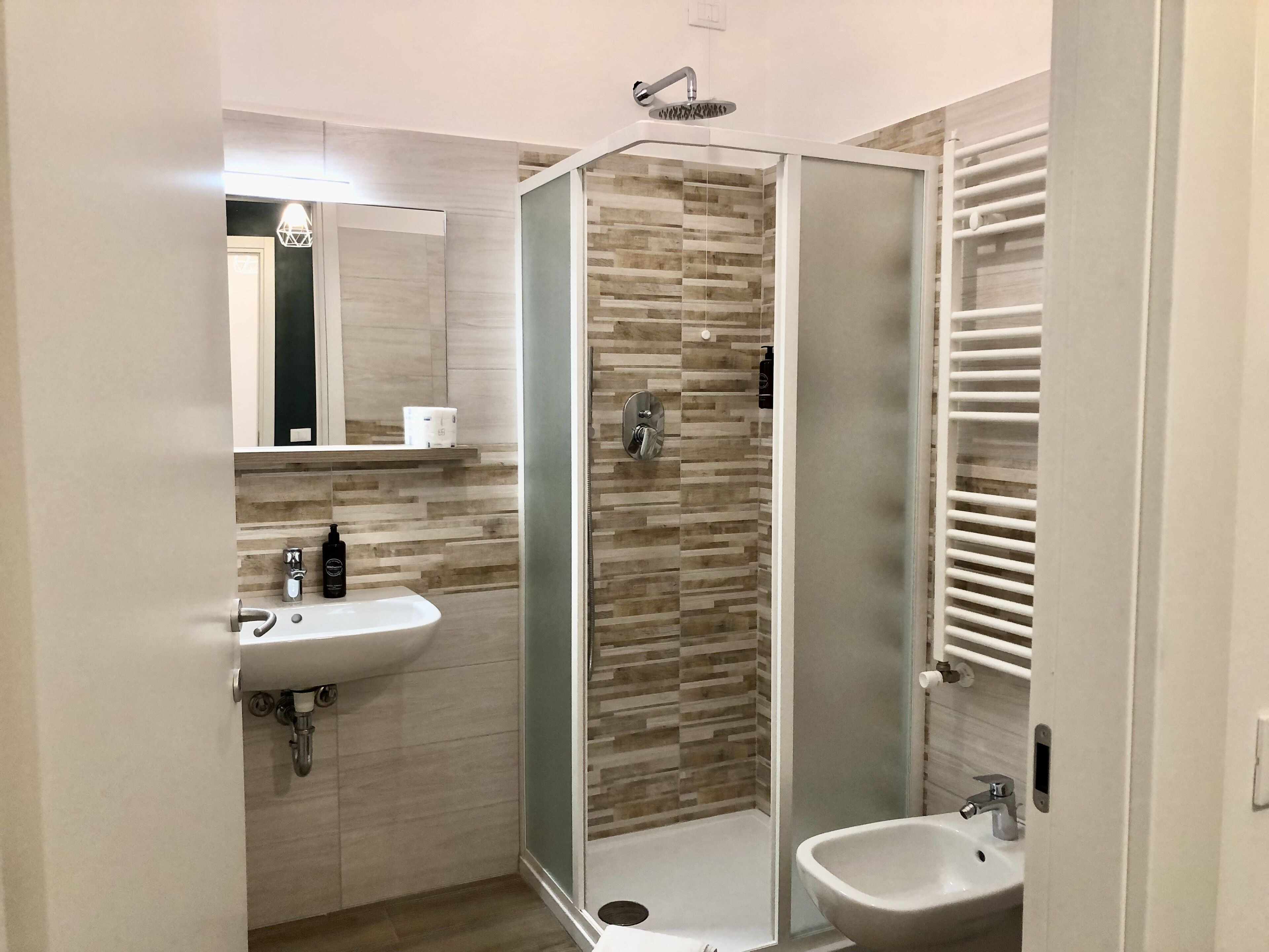 Deluxe Double Room | Bathroom | Shower, hair dryer, bidet, towels