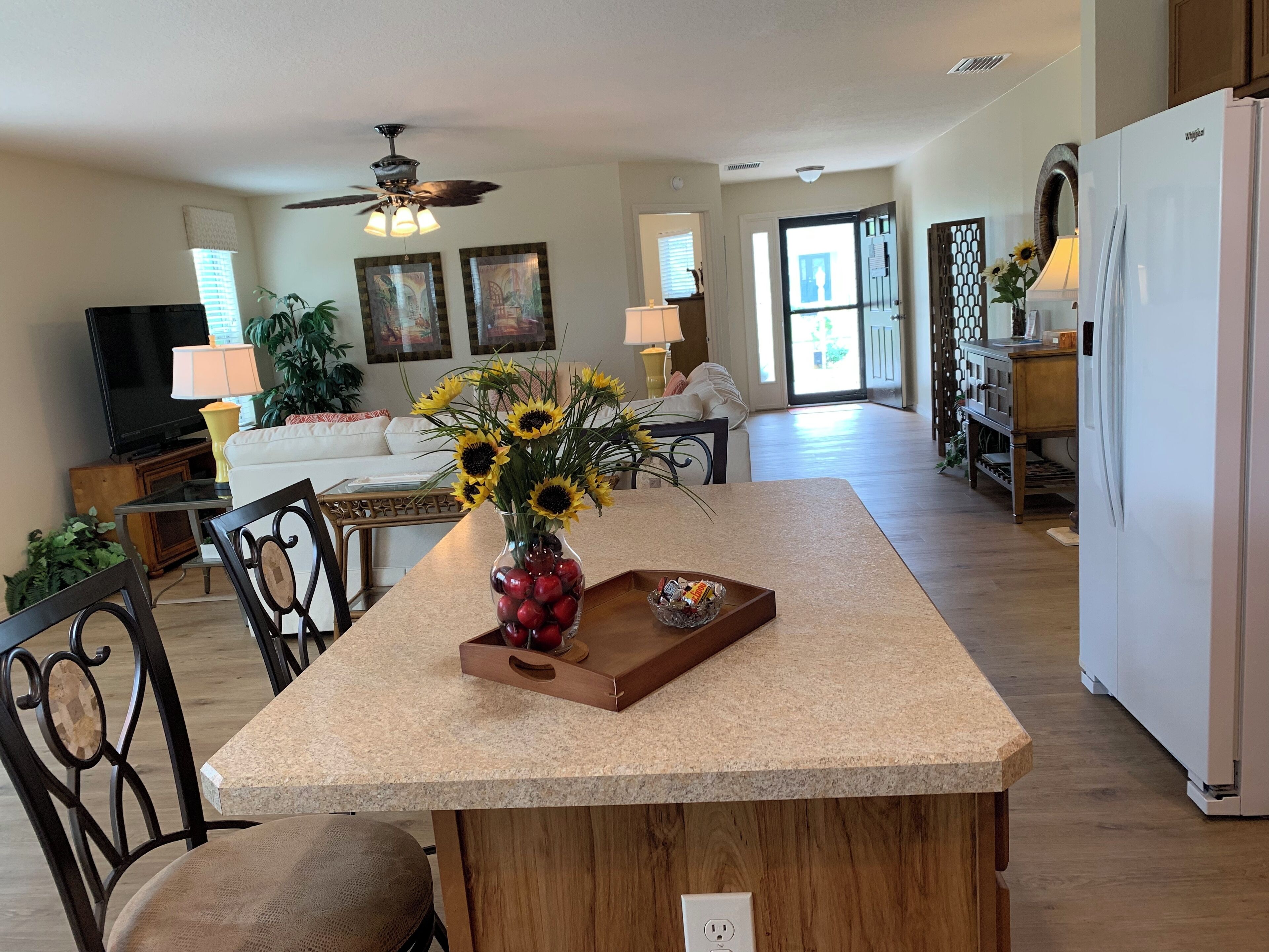 Rumah, Beberapa Tempat Tidur, dapur, pemandangan lapangan golf | Tempat makan